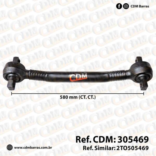 Barra de Reação (Tensor/ Barra Tensora) - Aplicado no Volkswagen (VW) Constellation (305469) C598
