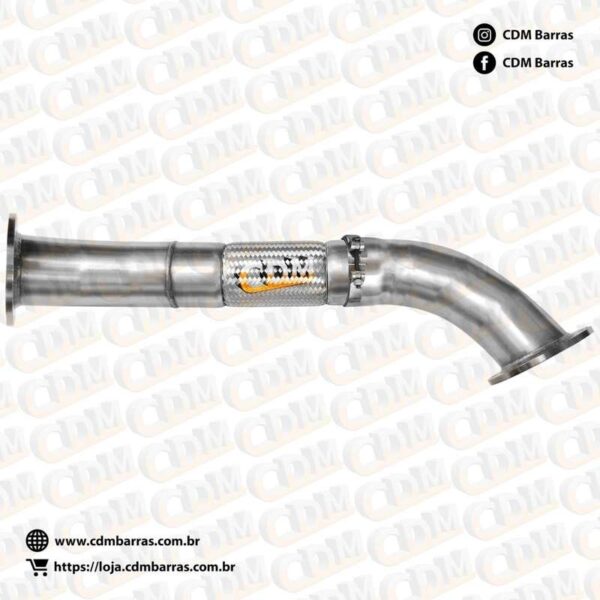 Tubo de Escape / Escapamento - Aplicado em Mercedes O-500 UA - Com Abraçadeira - Padrão CDM (ES255.1) C463