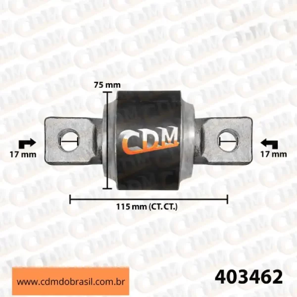 403462 Kit Reparo Barra de Reação - Aplicado no Volvo B11 / B12 (403462)