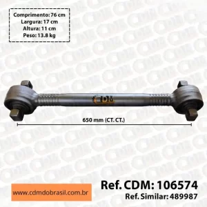 106574 Barra de Reação Barra Tensora Aplicado no Scania Série 106574