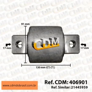 406901 Kit Reparo Barra de Reação Aplicado no Volvo B11 B12