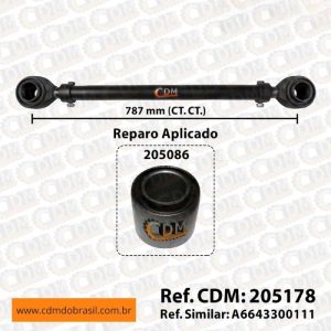 205178 Barra de Reação Barra de Tensora Aplicado em Mercedes Dianteiro Com Regulagem