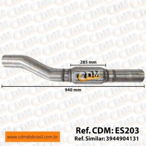 ES203 Tubo de Escape/ Escapamento - Aplicado em Mercedes OF-1519 (ES203)