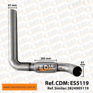 ES5119 Tubo de Escape/ Escapamento - Aplicado em Mercedes O-500 R (ES5119)