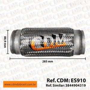 ES910 Malha do Tubo Flexível do Escapamento (Inox) - Aplicado em Mercedes (ES910)